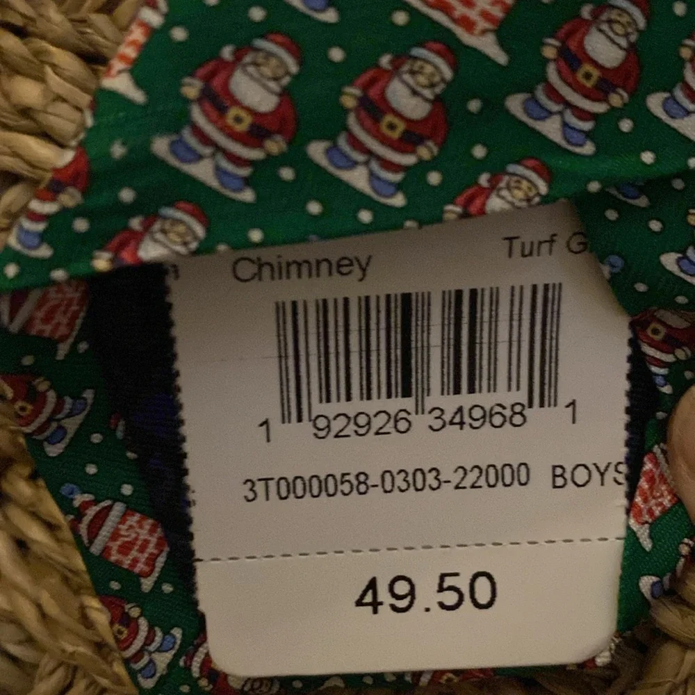 NWT vineyard vines Santa Claus Boys Tie 100% Silk